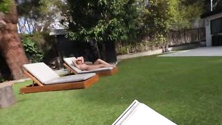 A summer house lawn is the best place for sex