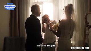 The husband is watching his cheating wife getting fucked by another man