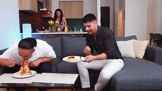 If you have a guest, it's mandatory to share your wife
