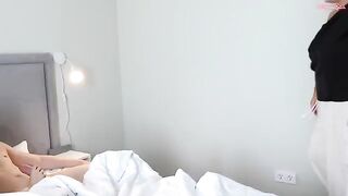 Her jumping on the bed, he will be able to handle it