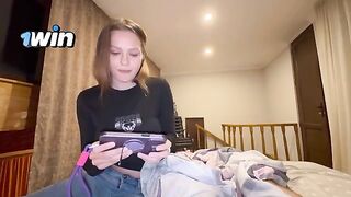 Pleasured his stepsister by stuffing her in the ass with sperm