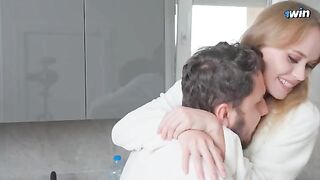 The plumber fixed the leak and received a passionate reward from the housewife