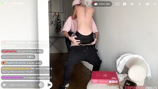 Ready to stream: Eva Elfie rips yoga pants, gets oiled and fucked in a steamy session