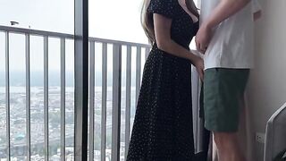 The continuation of a romantic meeting in a bedroom