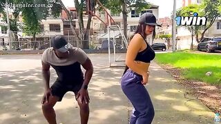 Fitness model gets screwed after working out
