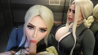 Elevators are made for quick blowjobs, not just for going up and down