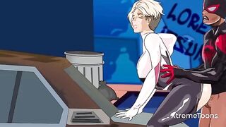Spider-Man is fucking Gwen Stacy in an animated movie
