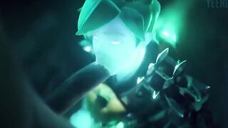 Hot Tracer Overwatch action in SFM animation with sound effects