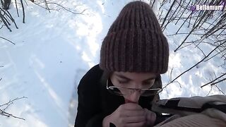 A walk with my stepsister in the park turned into a hot session
