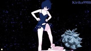 Secre Swallowtail and Asta have beach sex at night