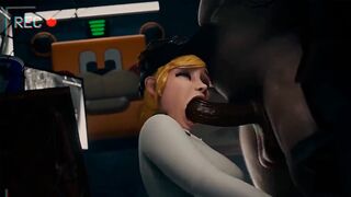 FNAF Security Breach: Vanessa sucks and fucks in an office at Freddy Fazbear Mega Pizzaplex