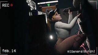 FNAF Security Breach: Vanessa sucks and fucks in an office at Freddy Fazbear Mega Pizzaplex