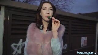 Public agent fucked Chanel Kiss, a stunning Czech model, for cash