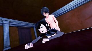 Mavis Dracula gets scared and fucked in this hot hentai scene