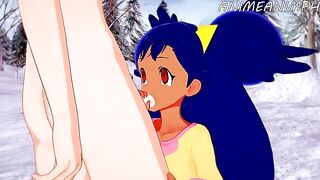 Iris, the Pokémon trainer, gets fucked in a steamy hentai scene