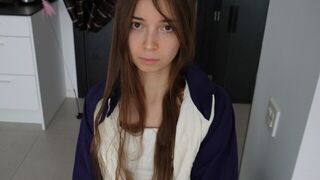 A beautiful girl agreed to cheer up her friend in an intimate way