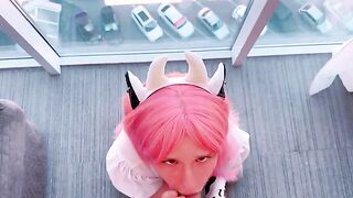 Don't swallow until I cum, or it's all off!