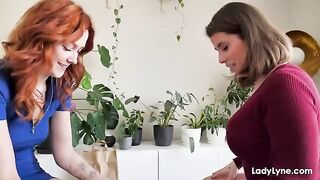 A man supports his girlfriend in a thrilling threesome