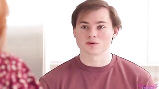 The stepmom served her sweet pussy on the table