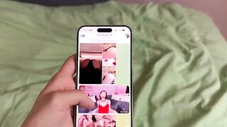A girl is having fun with her boyfriend in a steamy homemade scene