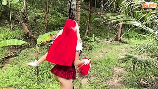 A little red riding hood knew well how to engage in passionate encounters