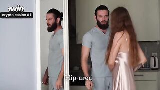 A masseur has no problems with making a cum shot on the face of a client