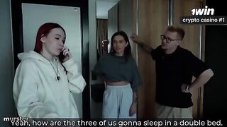 My girlfriend is getting fucked, I calmly jerk off – a risky share