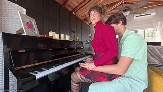 Hot teacher fucks Jewish stepmom with huge boobs in steamy class