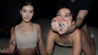 Cute babe plays a game with her boyfriend, with a surprising twist