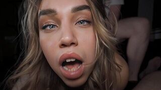 Babe went from an orgasm to shaking, her soul left her body