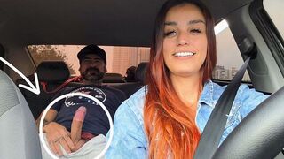 The girl knew the stop signal was forced by the Uber driver