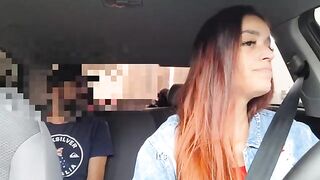 The girl knew the stop signal was forced by the Uber driver