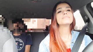 The girl knew the stop signal was forced by the Uber driver