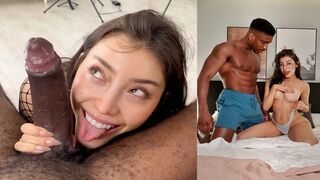 A girl is fucking hard on the bed with her new boyfriend