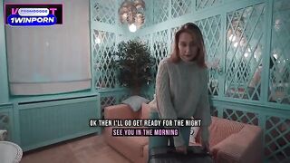 The step mom fucks her step son in the hotel room