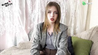 The girl caught a cumshot on her face during an intense session