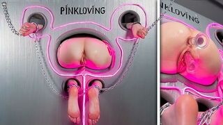 I like it when a girl has metal on her hands and rubber inside