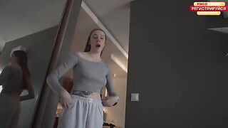 A stunning blonde babe got fucked hard by her neighbor