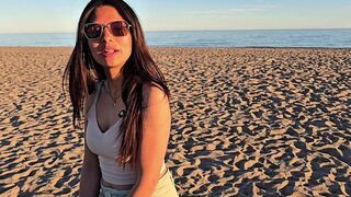 An empty beach isn’t exactly the place for intimacy, but the passion is undeniable