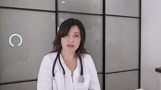 A doctor checked the girl and began to have sex with her