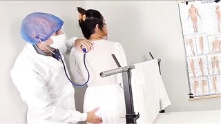 A man gave his place to another man with the doctor and the wife