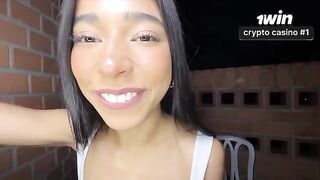 She fucked herself in the ass without lubricant, but with wild passion