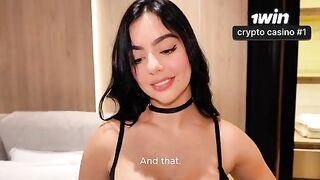 The beautiful girl has sex with her stepbrother at home