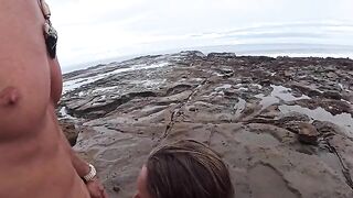 The beach is always damp — from the water and because of it, an exclusive hardcore scene