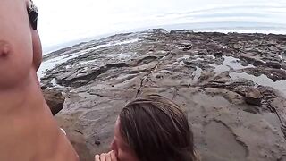 The beach is always damp — from the water and because of it, an exclusive hardcore scene