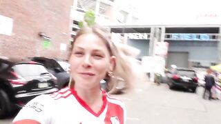 The girl is ready to do anything for the sake of sex with a guy