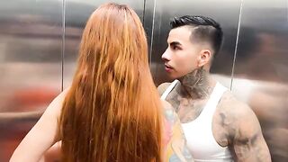 Busty Latina MILF Andrea Castro gets banged in the elevator