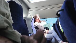 Stranger jerked off and sucked my dick in the bus