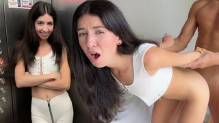 Katty West gets caught by a neighbor while masturbating in the shower
