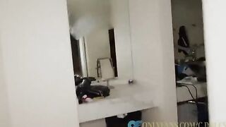 Two petite Asian girls shared a big cock in an intense threesome